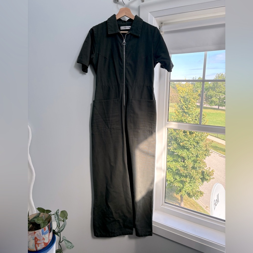 HANDSOME utility jumpsuit - green